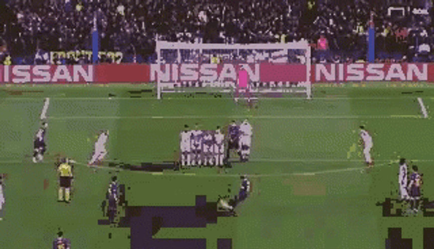 Lionel Messi Free Kick Soccer Game GIF