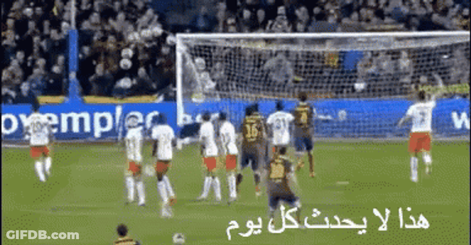 Lionel Messi Free Kick Team Celebration GIF