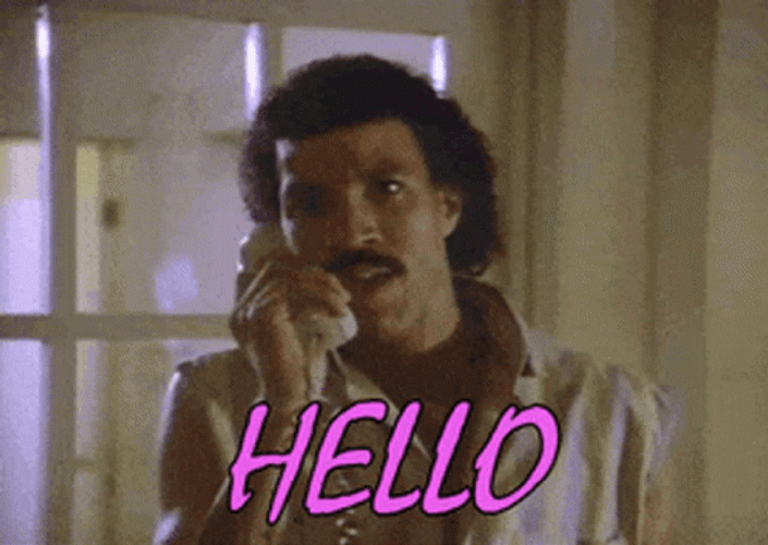 Lionel Richie Adele Hello Holding Telephone GIF