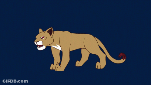 Lioness With Red Eyes GIF