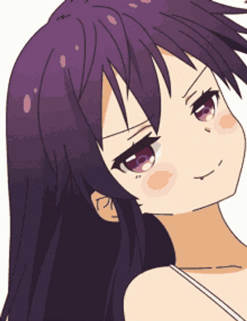 Lip Bite Eyebrow Raise Anime Kurumi Ebisuzawa GIF