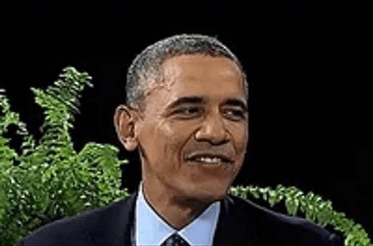 Lip Bite Funny Smile Barrack Obama GIF