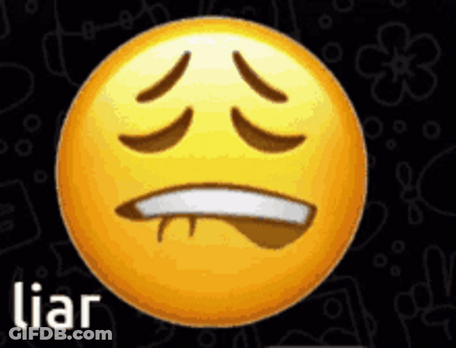 Lip Bite Liar Sheesh Face Emoji GIF