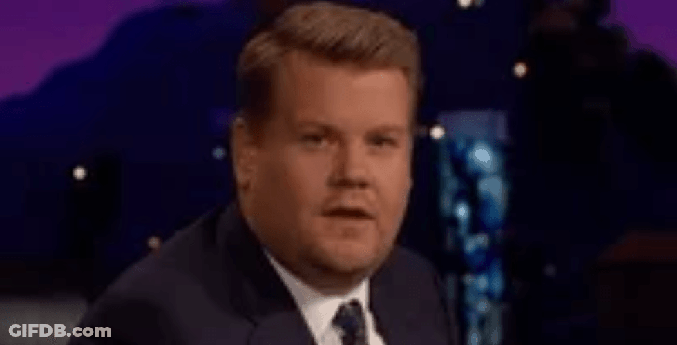 Lip Bite Tease Funny James Corden GIF