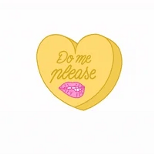 Lip Bite Tease Heart Do Me Please GIF