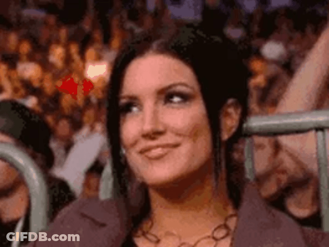 Lip Bite Tease Laugh Gina Carano GIF