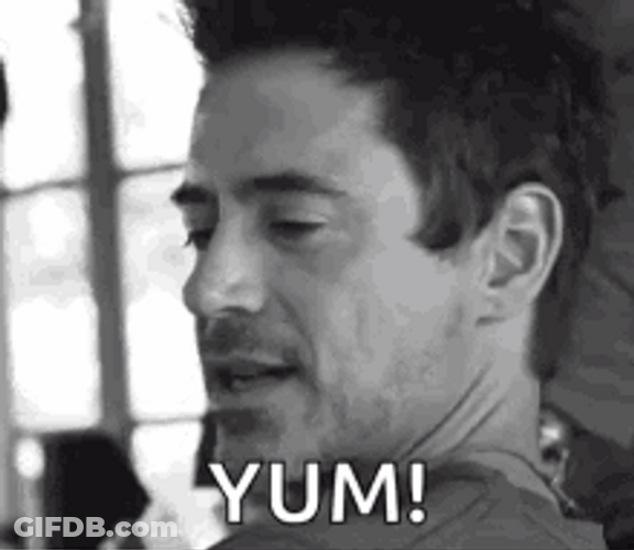 Lip Bite Tease Robert Downey Yum GIF