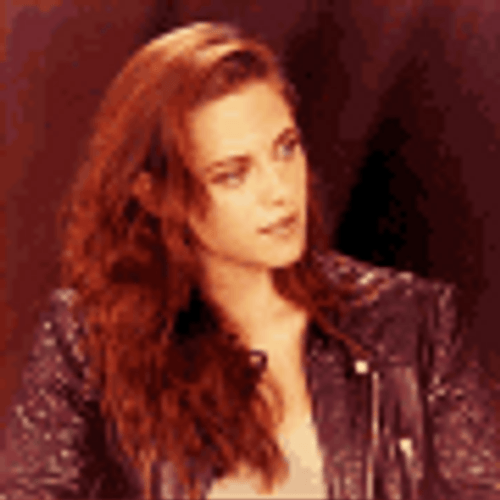 Lip Bite Tease Smile Kristen Stewart GIF
