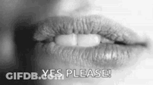 Lip Bite Tease Yes Please GIF