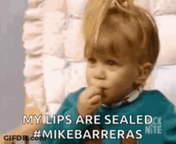 Lips Sealed Cute Baby Girl GIF