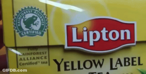 Lipton Yellow Label Tea With Rainforest Alliance Certification GIF