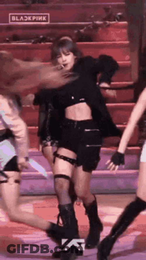 Lisa Manoban Blackpink Kick GIF