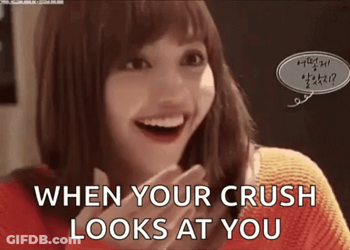 Lisa Meme When Your Crush Looks At You GIF