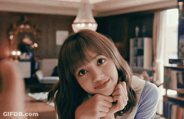 Lisa Of Blackpink Happily Applauding GIF