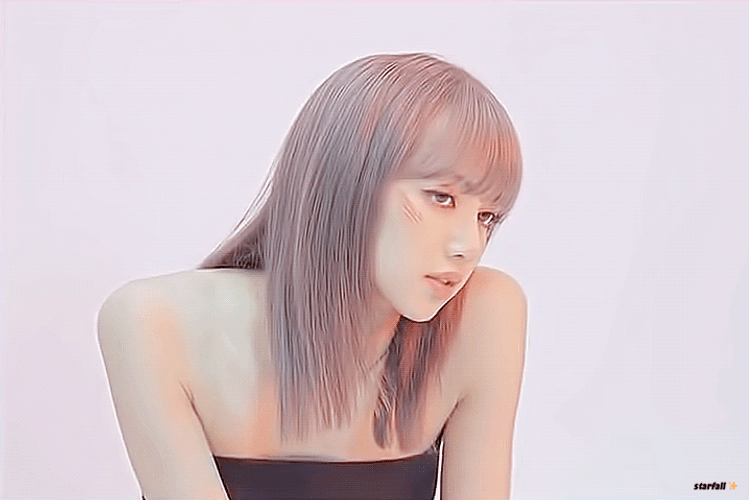 Lisa Of Blackpink Shyly Smiles GIF