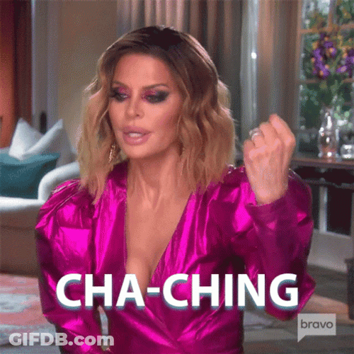 Lisa Rinna Powerful Cha Ching GIF