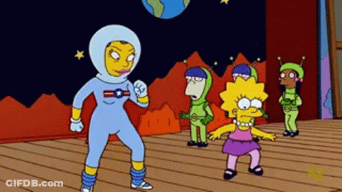 Lisa Simpson And Bart Simpson On Stage GIF