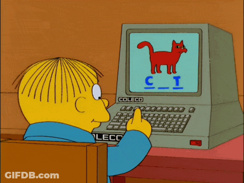 Lisa Simpson And Ralph Saying I'm Learning GIF