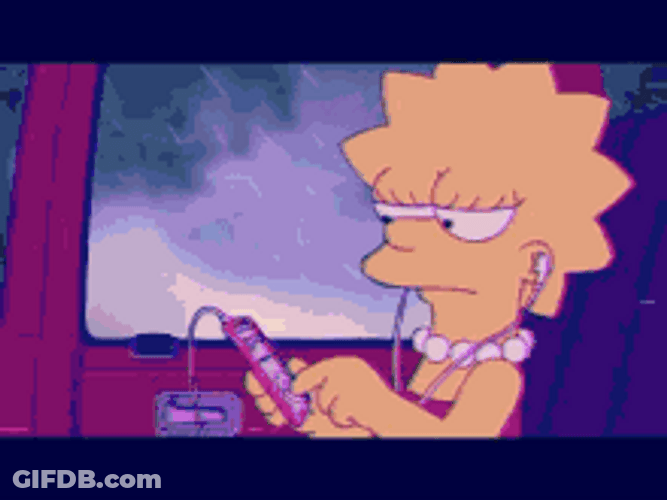 Lisa Simpson Broken Sleepless Sad Aesthetic GIF