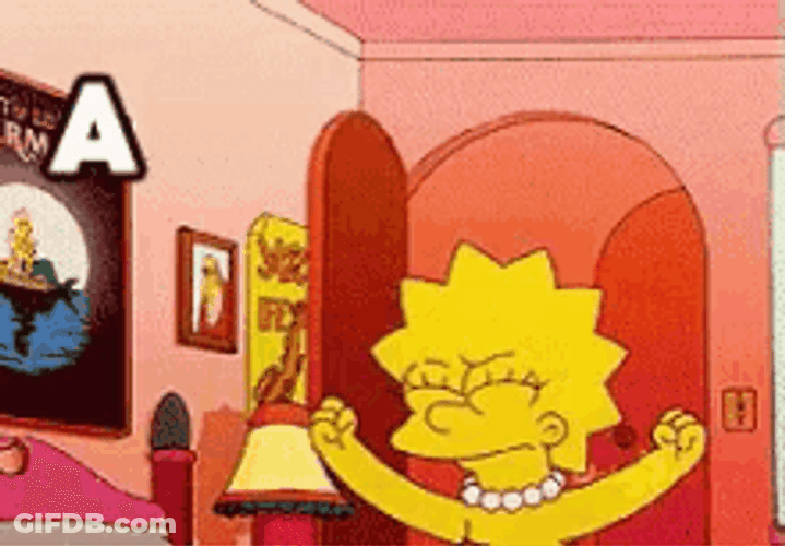 Lisa Simpson Crying Angry Aargh GIF