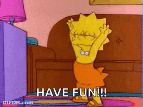 Lisa Simpson Dancing Have Fun GIF