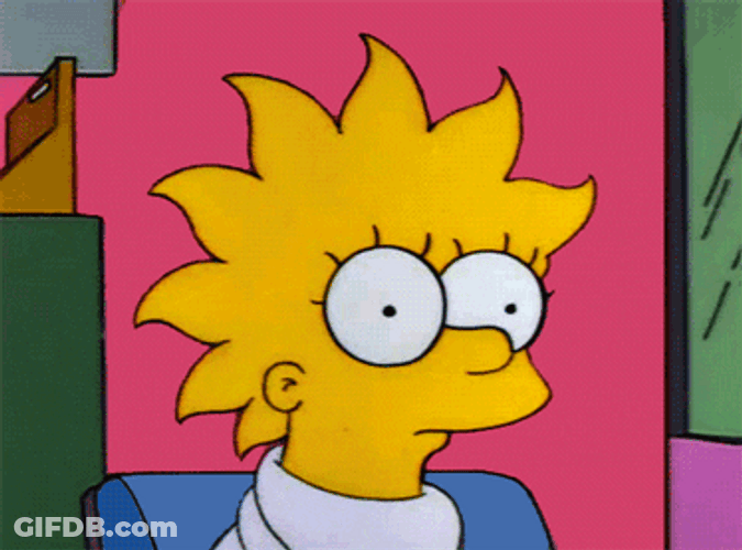 Lisa Simpson Different Hair Styles GIF