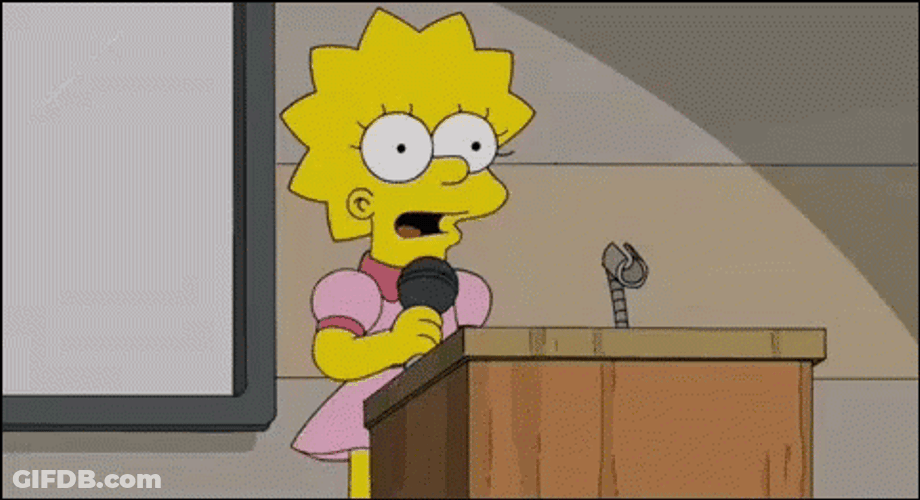 Lisa Simpson Drop The Mic GIF