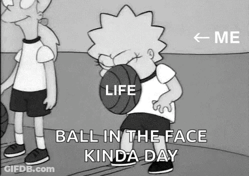 Lisa Simpson Holding Basketball In Mouth GIF