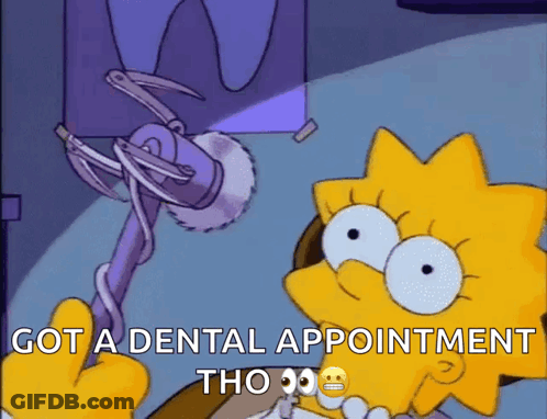 Lisa Simpson Holding Dental Drill Got A Dental Appointment Tho GIF
