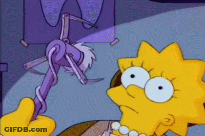 Lisa Simpson Holding Toothbrush GIF
