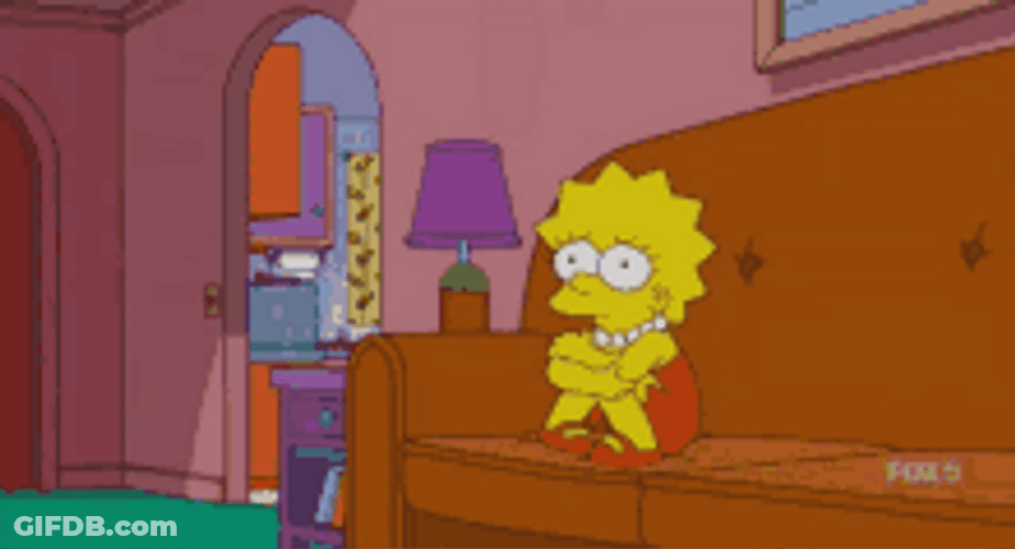 Lisa Simpson Sad Scared Crying Depressed GIF
