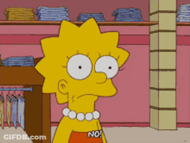 Lisa Simpson Shocked No Sticking Tongue Out GIF