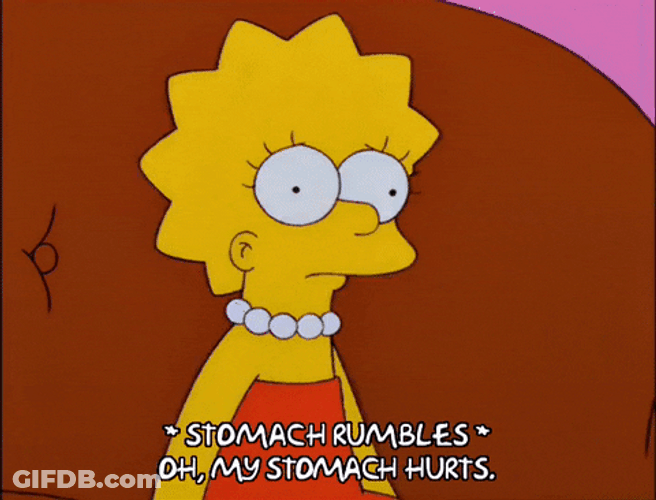 Lisa Simpson Stomach Growling GIF