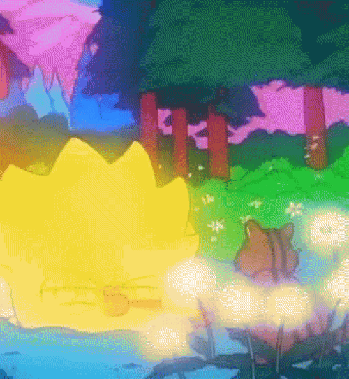 Lisa Simpson With Allergies Talking To Chipmunk GIF