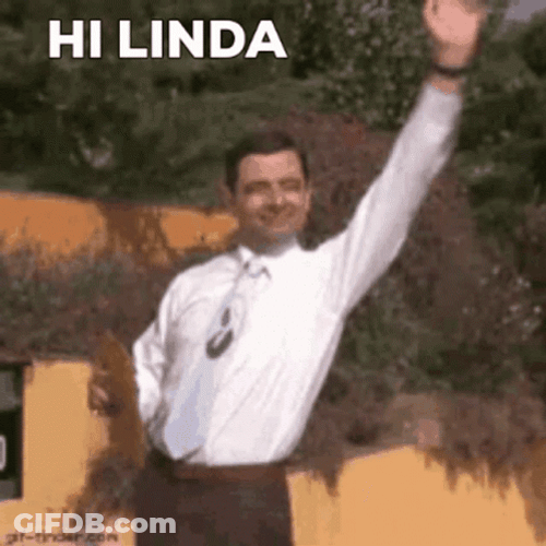 Listen Hi Linda Mr Bean Rowan Atkinson GIF