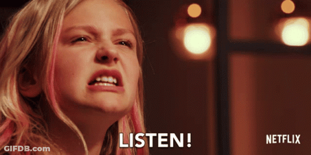 Listen Linda Annoyed Angelica Green GIF