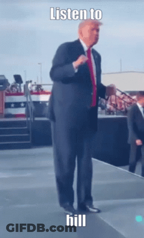 Listen To Hill Trump Dance GIF