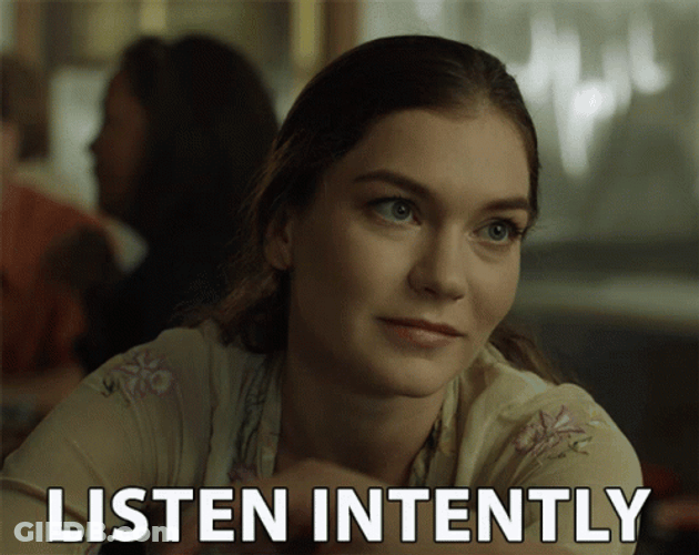 Listening Intently To Her Advice GIF