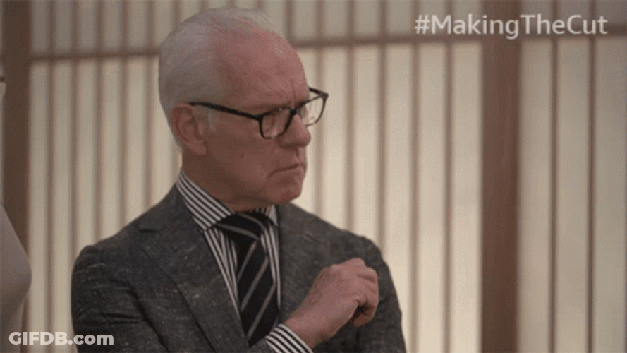 Listening Tim Gunn To Other Character GIF