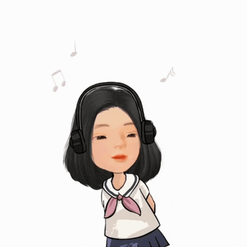Listening To Music Dance Love Animation GIF