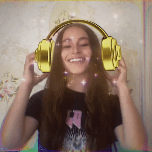 Listening To Music Radio Disney Headphones GIF