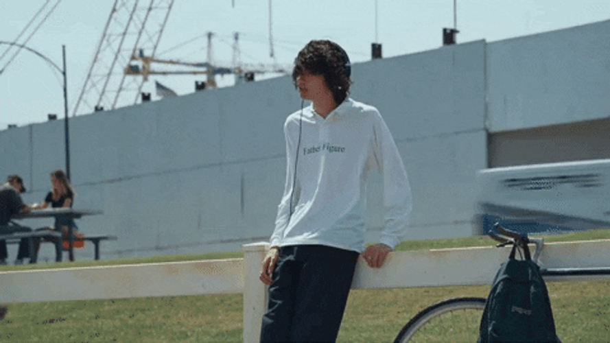Listening To Music Video Running Couple GIF