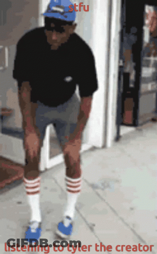 Listening To Tyler The Creator Playing Dancing Silly GIF