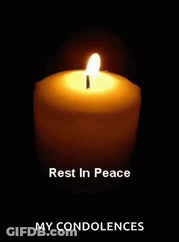 Lit Candle Rest In Peace GIF