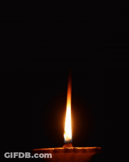 Lit Candle With Choose Light Not Darkness GIF