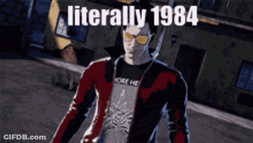 Literally 1984 Man With Glasses GIF