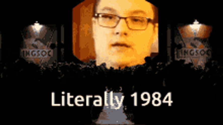 Literally 1984 Theatre Footage GIF