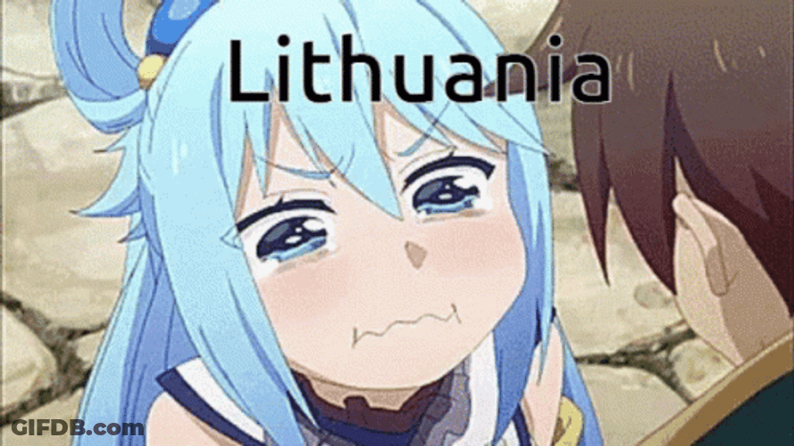 Lithuania Aqua Konosuba GIF