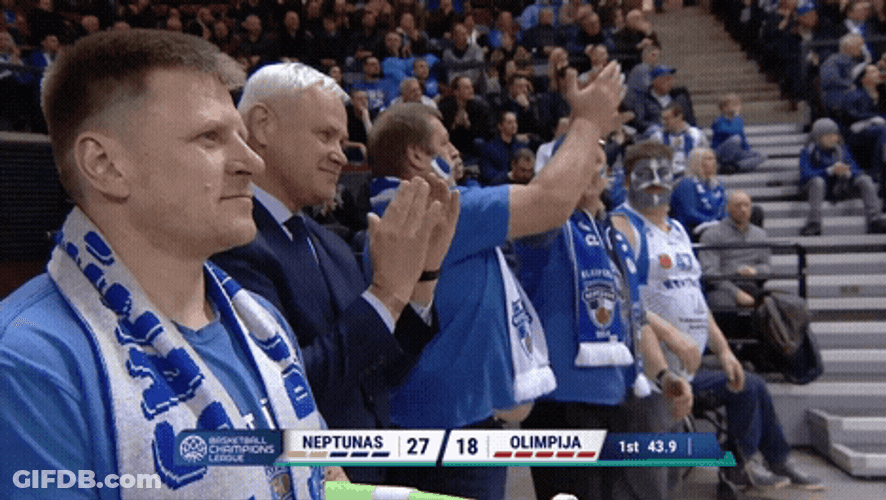 Lithuania Basketball Fans GIF