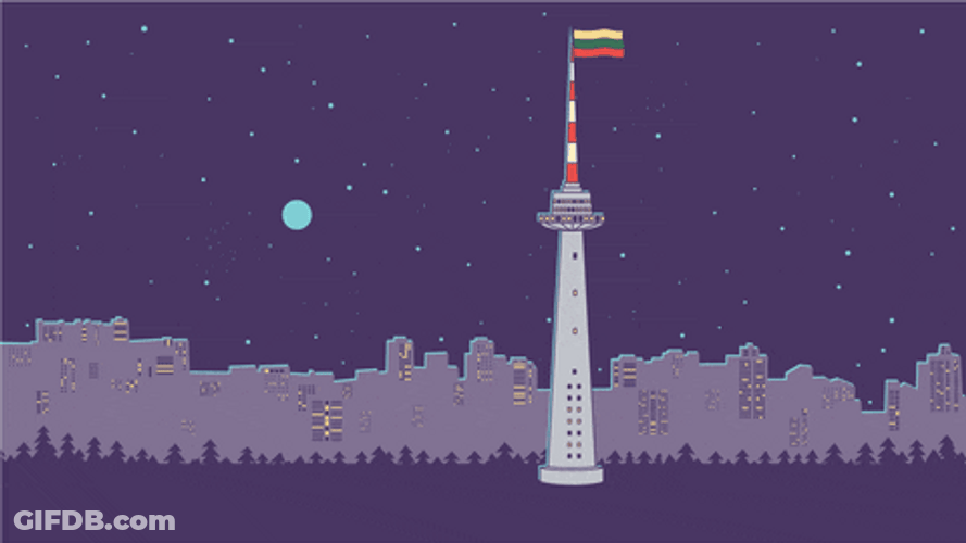 Lithuania Celebration Flag GIF